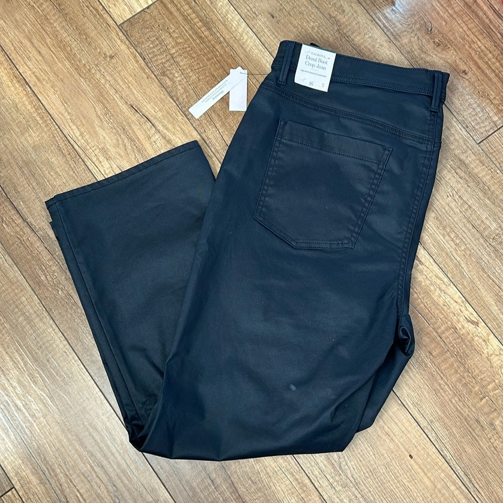 NWT Talbots Demi Boot Crop Jean, size 16